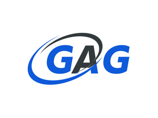 GAG letter creative modern elegant swoosh logo design