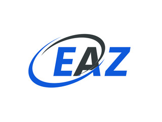 EAZ letter creative modern elegant swoosh logo design