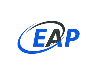 EAP letter creative modern elegant swoosh logo design