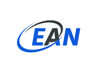 EAN letter creative modern elegant swoosh logo design