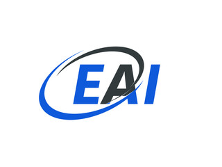 EAI letter creative modern elegant swoosh logo design
