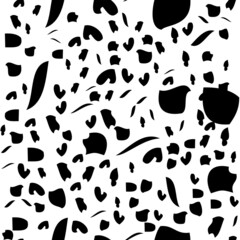 Abstract animal skin leopard seamless pattern design. Stylized leopard print wallpaper.
