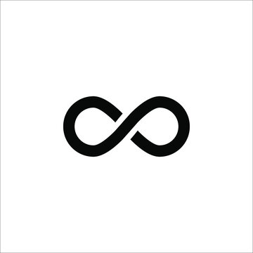 Infinity Icon Symbol Vector Illustration Design on white background.