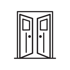 door icon vector design templates
