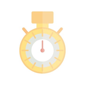 Stopwatch  Flat Light Vector Icon Design