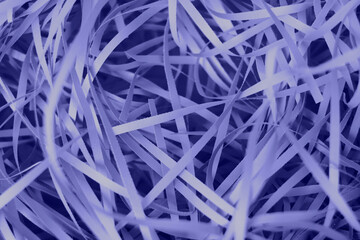 Shredded violet paper strips