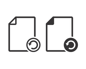 Recent file sign. Illustration vector