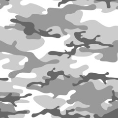 Camouflage seamless pattern. Military texture. Print on fabric and clothing. Vector