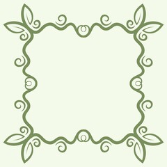 floral frame decoration vector background design