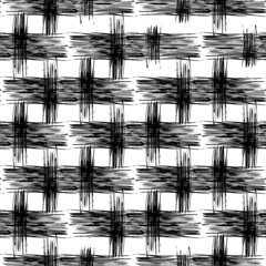 punk black and white scribbled checkered pattern