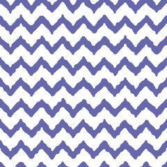 Color of year 2022 seamless very peri zigzag pattern, vector illustration. Chevron zigzag pattern with violet lines on white background. Abstract background for scrapbook, print and web