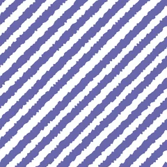 Printed roller blinds Pantone 2022 very peri Color of year 2022 seamless very peri striped pattern, vector illustration. Artistic pattern with diagonal violet lines on white background. Abstract background for scrapbook, print and web