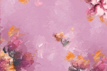 Obraz na płótnie Canvas Abstract beautiful floral bouquet illustration