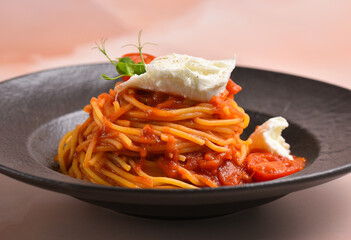 Pasta Spaghetti with ricotta cheese