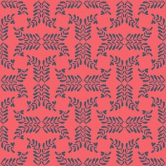 Seamless pattern with leaves for fabrics and textiles