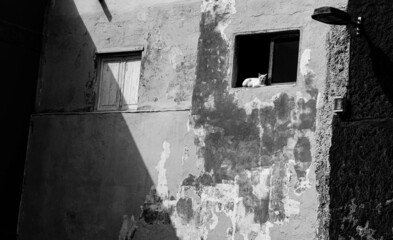 picturesque fishing village on the coast of the canary islands of gran canaria called san cristobal with houses, fishermen and the castle of light in las palmas