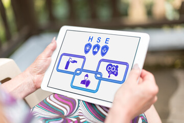 Hse concept on a tablet