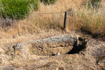 Old Jewish cemetery in the city of Plasencia