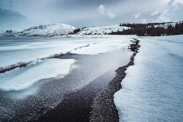 Icelandic Frozen Landscape