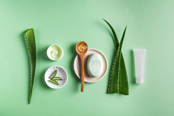 Aloe vera skin care cosmetics