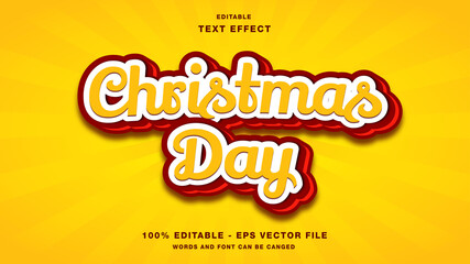 Christmas Day Editable Text Effect