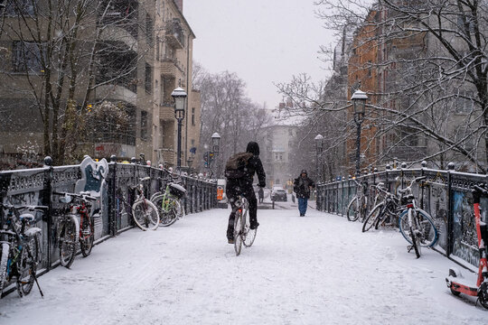 First onset of winter in Berlin