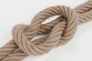 Realistic 3D Render of Rope