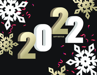 Merry Christmas and Happy New Year background.Holiday banner, web, greeting card. Vector illustration.