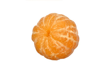 Isolated citrus segments. Tangerines slices on white background with clipping path. High quality photo. Clementines