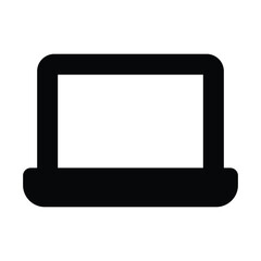 Laptop Vector icon which is suitable for commercial work and easily modify or edit it

