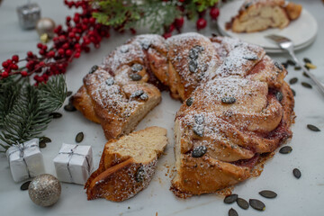 Christmas Wreath Bread