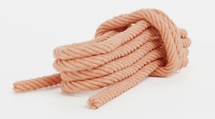 Realistic 3D Render of Rope