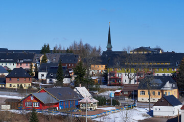 Naklejka premium Altenberg im Osterzgebirge im Winter 