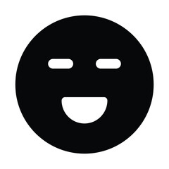 Happy Face Vector icon which is suitable for commercial work and easily modify or edit it

