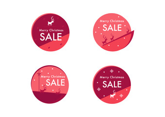 Merry Christmas and Happy new year banner with snowman seamless pattern vector