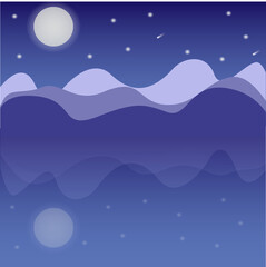 Obraz na płótnie Canvas night landscape