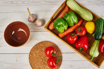 Ingredients vitamins organic food kitchen farm products close-up