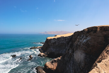 rock cliff by the sea