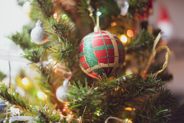 christmas decoration on a tree