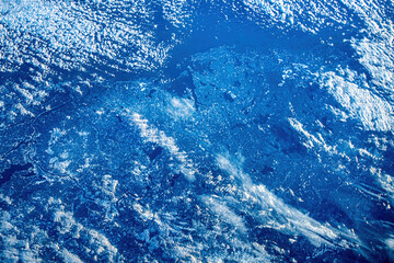 Blue and Beautiful Planet Earth's Crust. Digital Enhancement. Elements of this image furnished by NASA