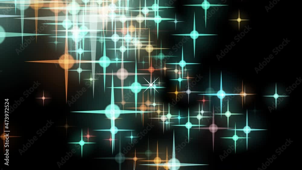 Canvas Prints abstract starry fireworks on the background of snowflakes in the night sky. fireworks with particles