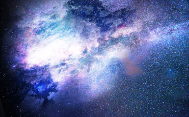 Obraz premium Milky way background, night sky with stars