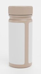Realistic 3D Render of Pill Bottle