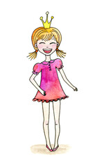Little princess girl