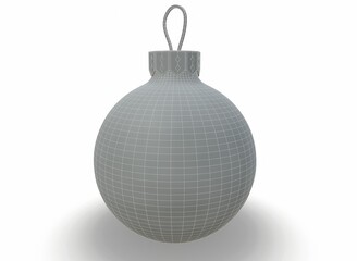 Merry Christmas and Happy New Year toy decoration 3d-rendering