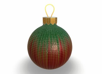 Merry Christmas and Happy New Year toy decoration 3d-rendering