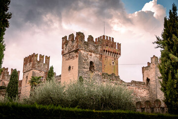 Fototapeta na wymiar medieval castle country