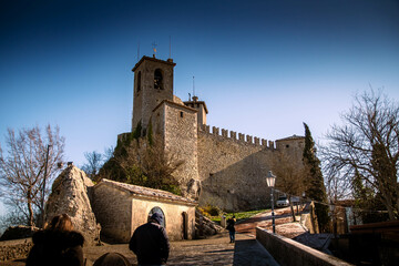 Castle walls of San Marino