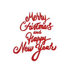 Vector illustration of merry christmas lettering text sign
Christmas greeting card. Hand written lettering. Happy New Year and Merry Christmass card design.