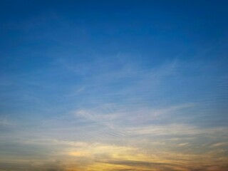 sky and clouds in morning